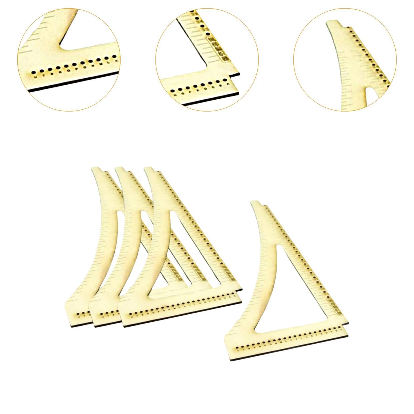 Qianly Herramienta de Construcción de Maquetas de Barcos Antiguos, Accesorios Portátiles de Doble Cara para Bricolaje.