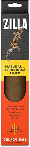 Miniatura 10 de Zilla Revestimiento de suelo de sustrato de terrario de reptil, marrón, 30BR/40BR/50/65G, 17.25 x 35.25 pulgadas