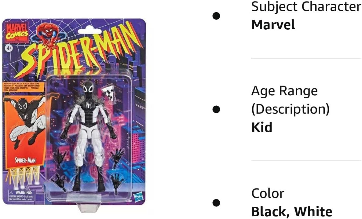 Marvel Legends Retro Vintage Collection 6" Figure Spider-Man & X-Men (Negative Zone Spider-Man)