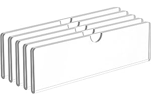 Premium Acrylic Wall Name Plates for Clear Display and Simple Installation (5 Pack)