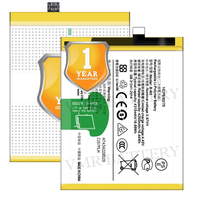 Image of Original B-N3 Battery Compatible for Vivo X50 Pro (2006, V2005A) - (4315mAh) - 1 Year Warranty K7