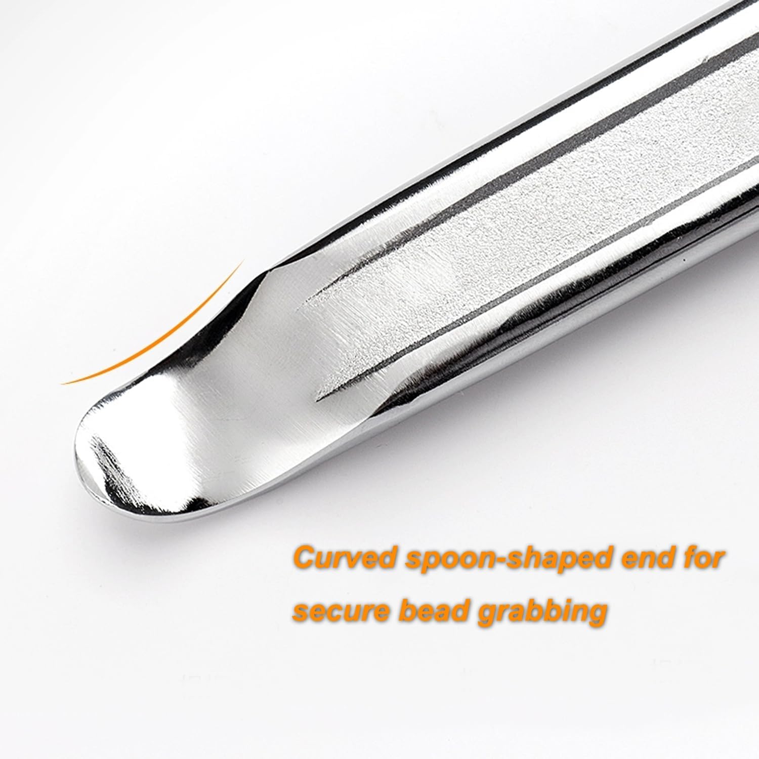 3-Piece 24-Inch Tire Iron Spoon Set - Heavy-Duty Steel Tire Pry Bar Kit with Zinc Coating, Bead Lifting Tool for Motorcycle, Car, and Vehicle Tire Maintenance