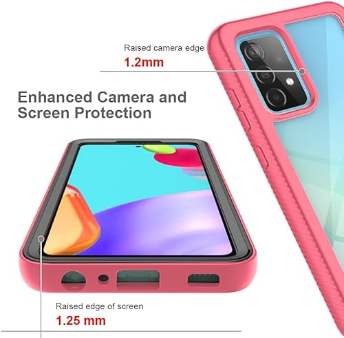 Miniatura 6 de Asuwish Funda para teléfono Samsung Galaxy A52A52S 5G con protector de pantalla de vidrio templado y soporte delgado, híbrida, resistente, funda