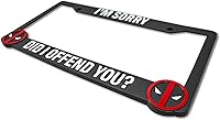 Vista 4 de ¿Te ofendí? para marco de matrícula elevado 3D de Deadpool (coche, camión y SUV)