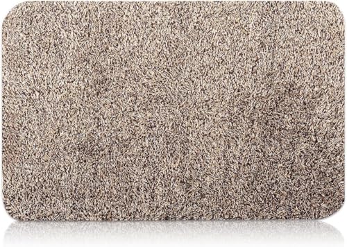 Beau Jardin 36"x24" Doormat Super Absorbent Mud Entryway Non-Slip for Dog Paws Dirt Wipe Trapper Mats Entrance Welcome Doormat Shoes Scraper Low Profile Latex Backing Washable