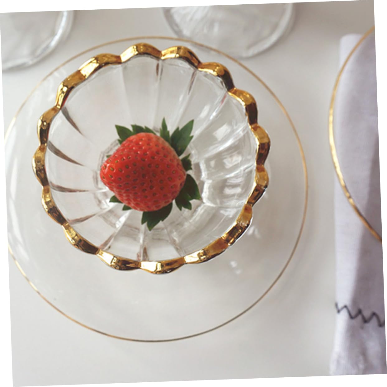 TOPBATHY 4 Pz coppa gelato tazza di mousse piatti da dessert bicchiere tazze da dessert budino tazza di coppa da dessert in delicato Vassoio di frutta aperitivo ciotola di