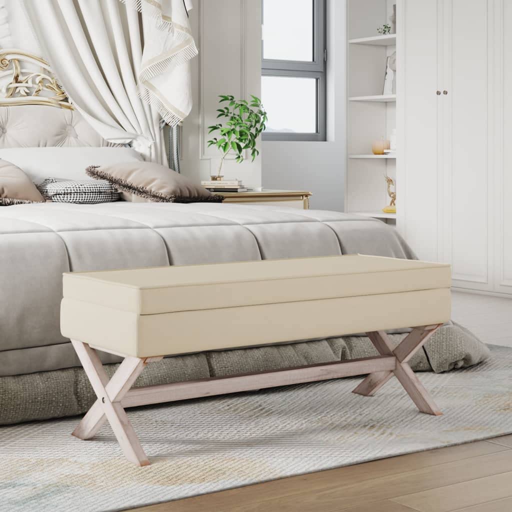 Banc en lin avec rangement pour un couloir ordonné et un salon chaleureux