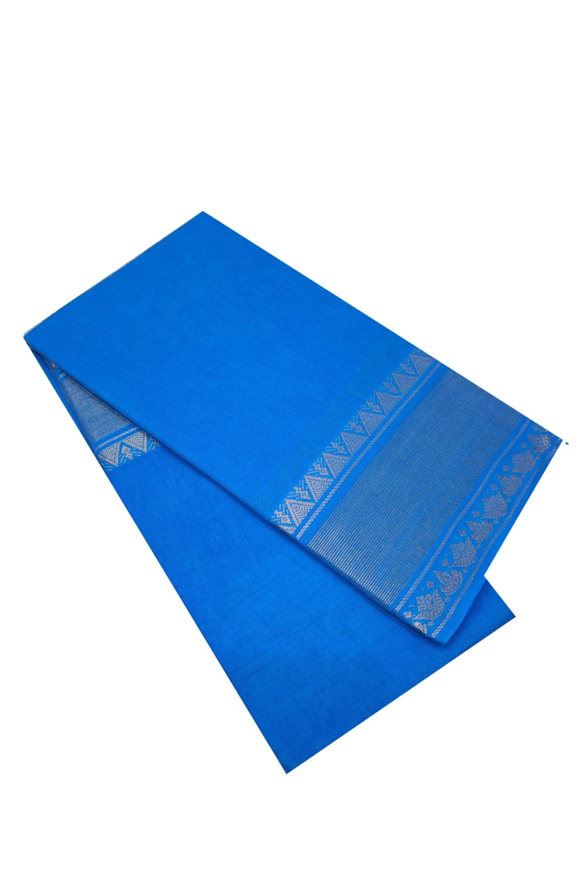 Madurai Sungudi Cotton Saree - Plain Tissue Small Zarigai Self Colors for Women-picture-37