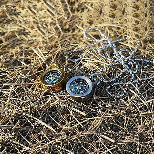 Mini boussole lumineuse compacte pour navigation de camping - 3