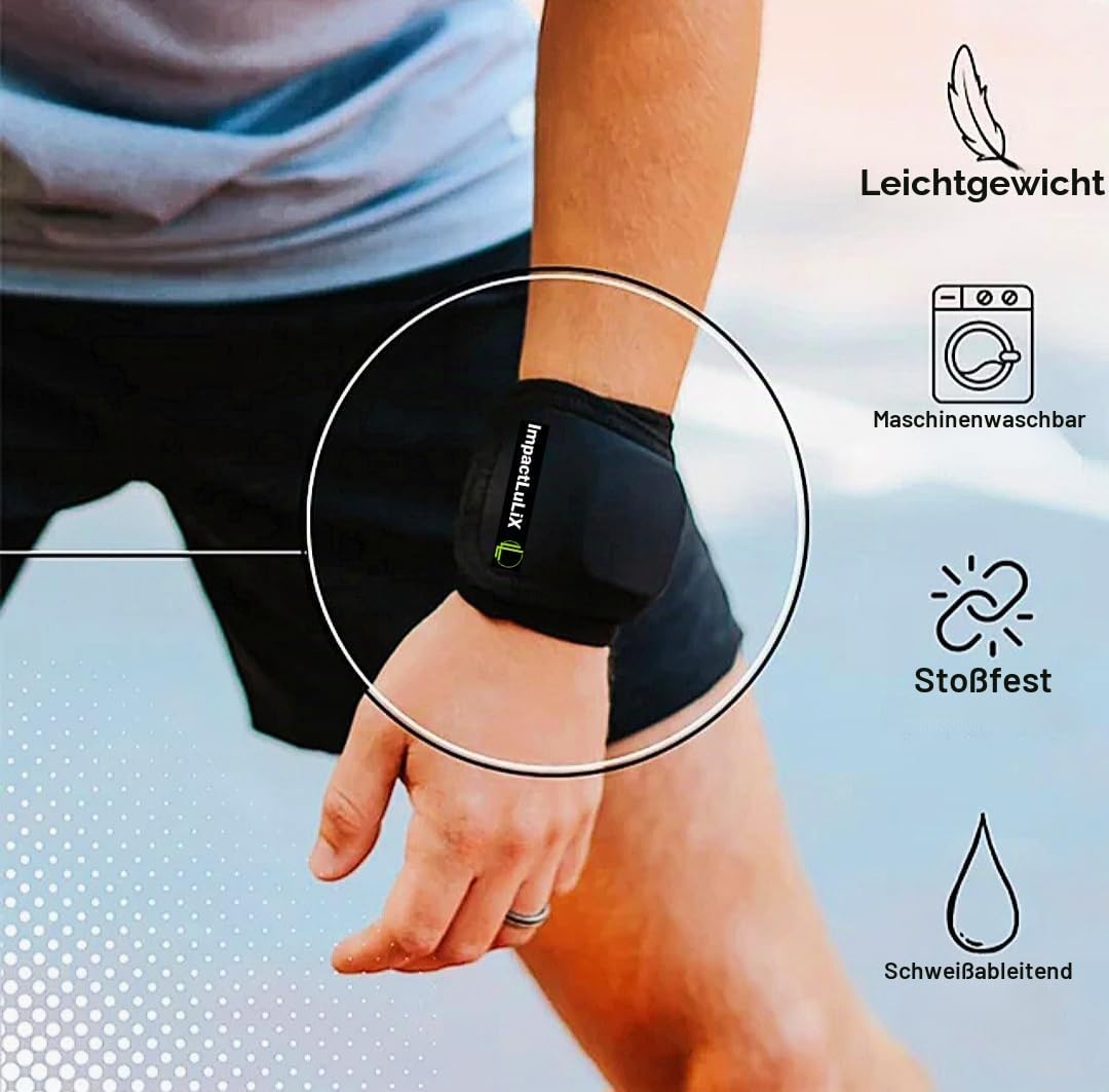 Displayschutzfolie für Smartwatches, Sportarmband fürs Fitnessstudio, robuste und dennoch weiche Hülle, schwarz (Klein, S-M), Handgelenkumfang 13,33 bis 16 Zentimeter