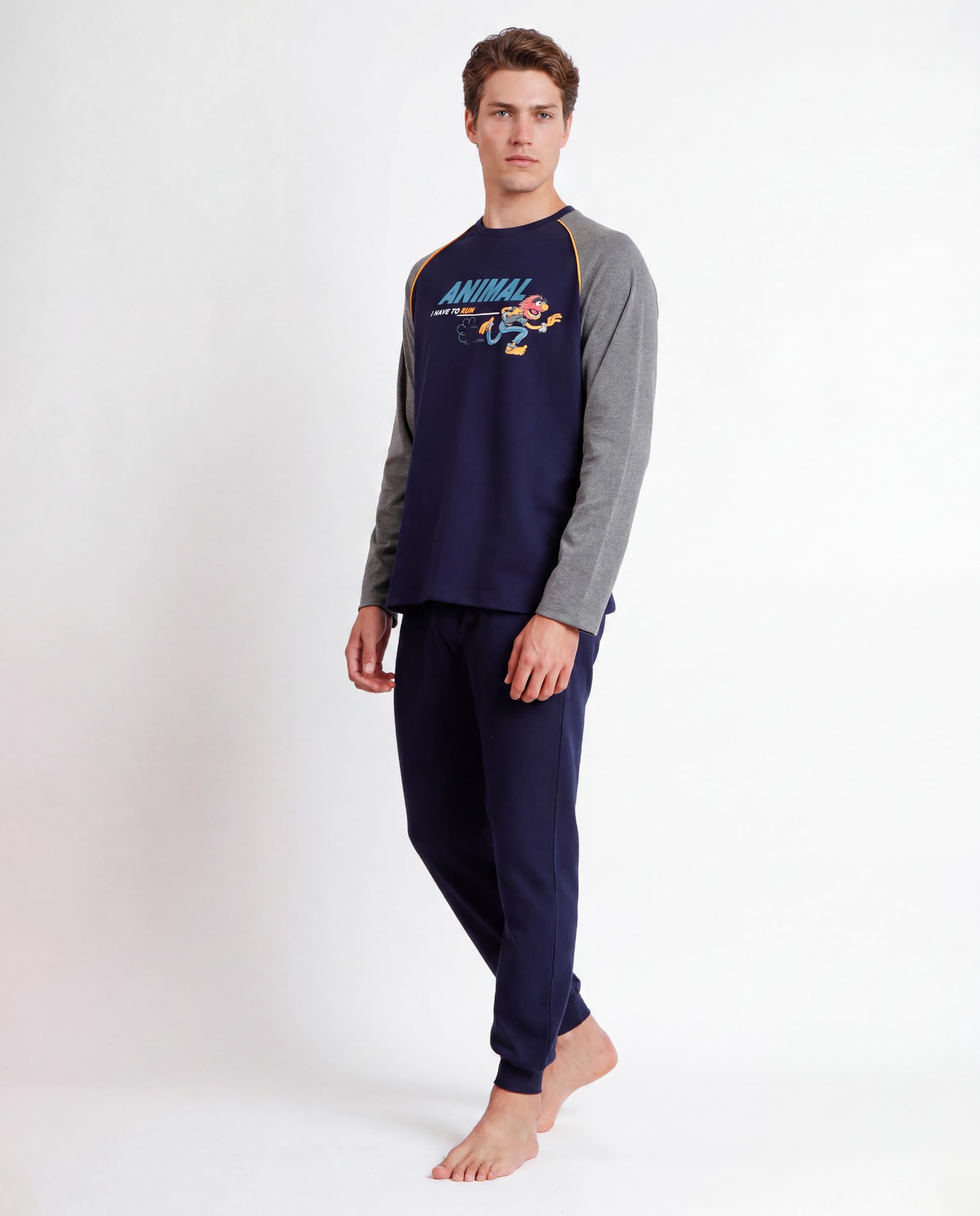 Disney Pijama Manga Larga Animal i Have to Run para Hombre
