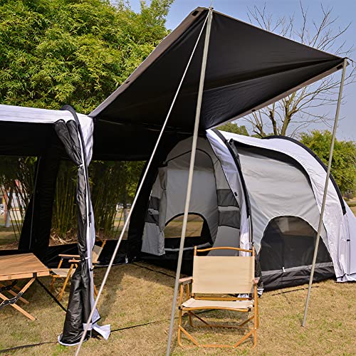Carpa túnel familiar para 5-8 personas blanca miniatura 4