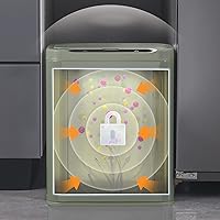 Vista 8 de ELPHECO Stainless Steel Office Trash Can Motion Sensor Garbage Can Touchless Smart Trash Can Automatic Waste Bin for Kitchen, Office, Bathroom