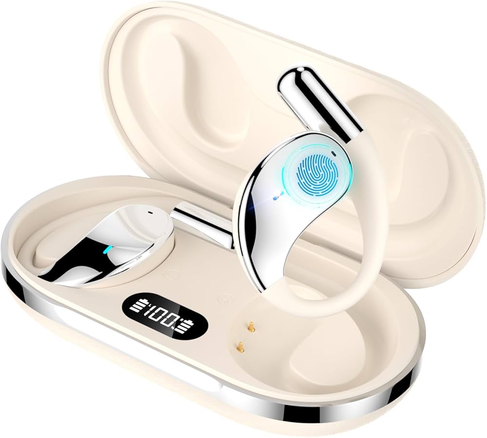 Amazon.co.jp: イヤホン型 AI翻訳機【2025新登場】ワイヤレスイヤホン