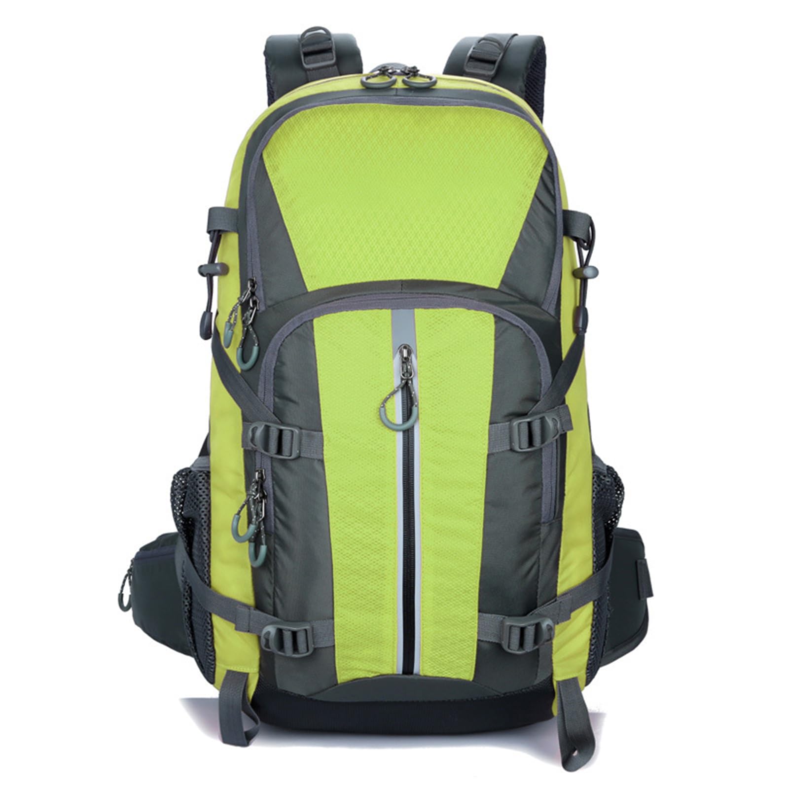 Zaino da Trekking Impermeabile 45L Zaino Zaini Durevole Backpack per Donna Uomo Campeggio Arrampicata Viaggio Sport Verde