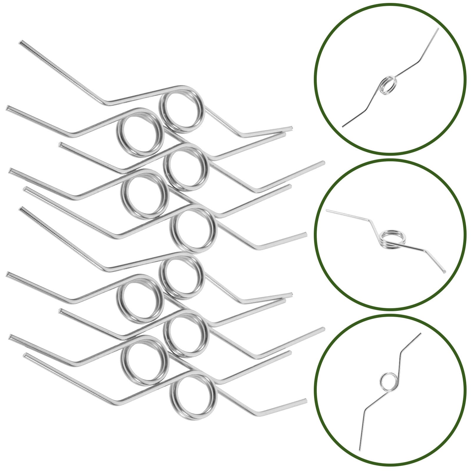 Artibetter 10 Pezzi Ricambio per da Potatura Giardino V-Shape in Acciaio Inossidabile Antiruggine Elastiche Flessibili per e Cesoie da Giardino Sostituzione Facile