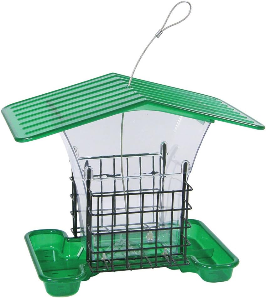50159 Hopper Feeder W/Suets, Green