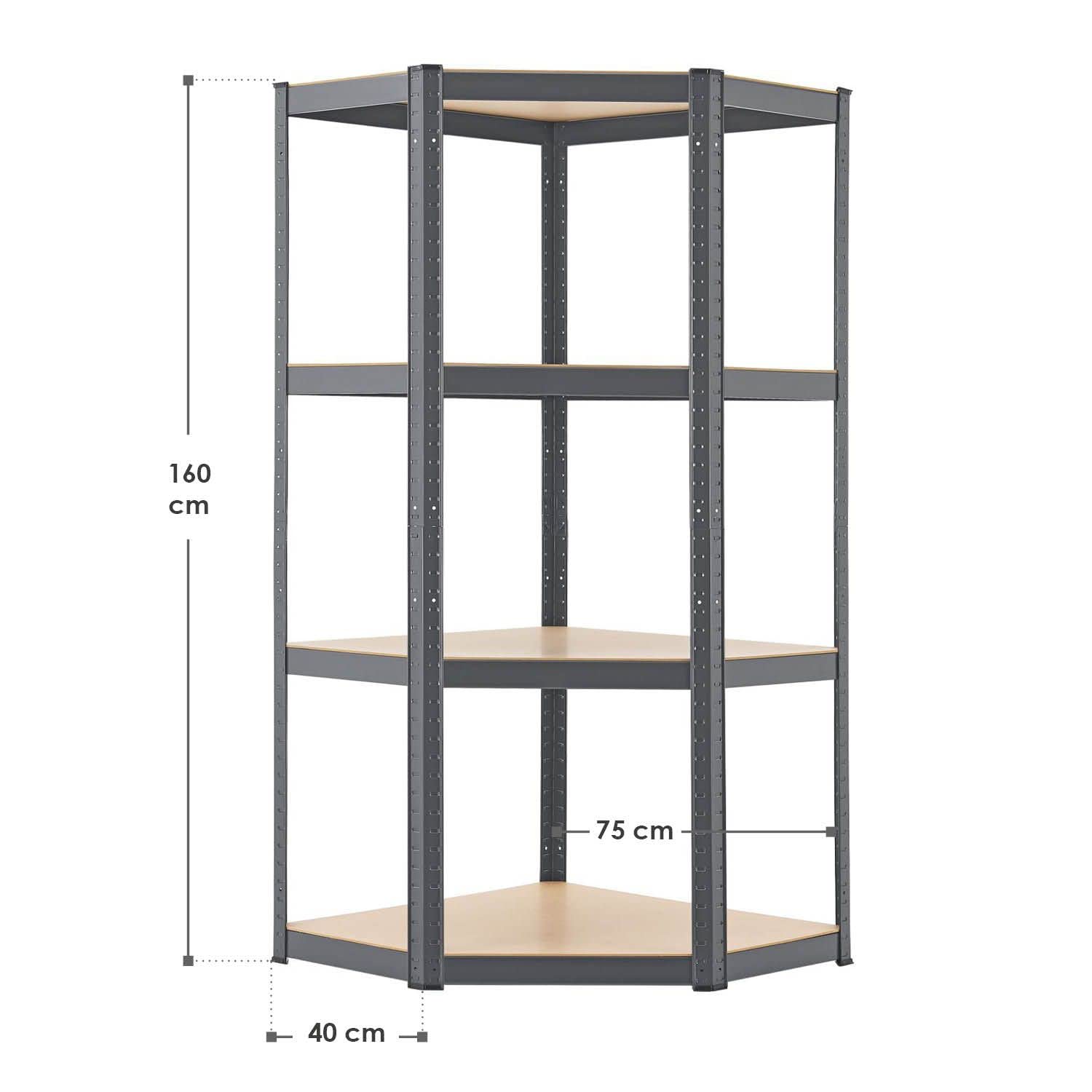 Stellingkast / Opbergkast - Corner Easy - 160 x 75 x 75cm