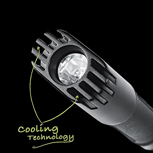 Miniatura 4 de FLATEYE F-1000 - Linterna subredonda de alto rendimiento CREE LED multiposición impermeable y a prueba de golpes, 1000 lúmenes (FL-7189)