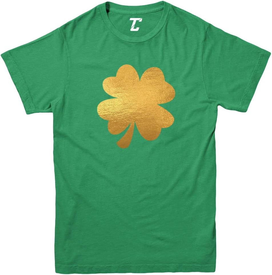 Gold Foil Four Leaf Clover - Irish Youth T-Shirt
