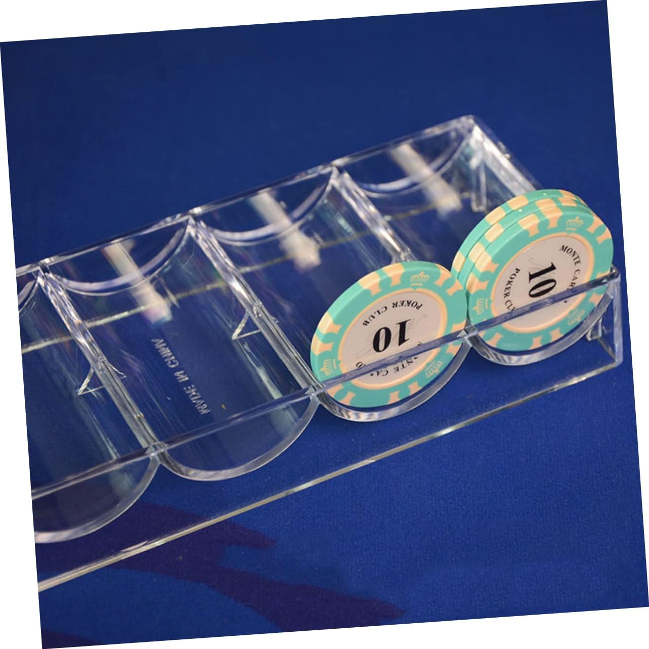 VICASKY Chip Rack Board Game Organizer Poker Chip Holder Tray Accessories Storage Organiser Tool Display Pantry