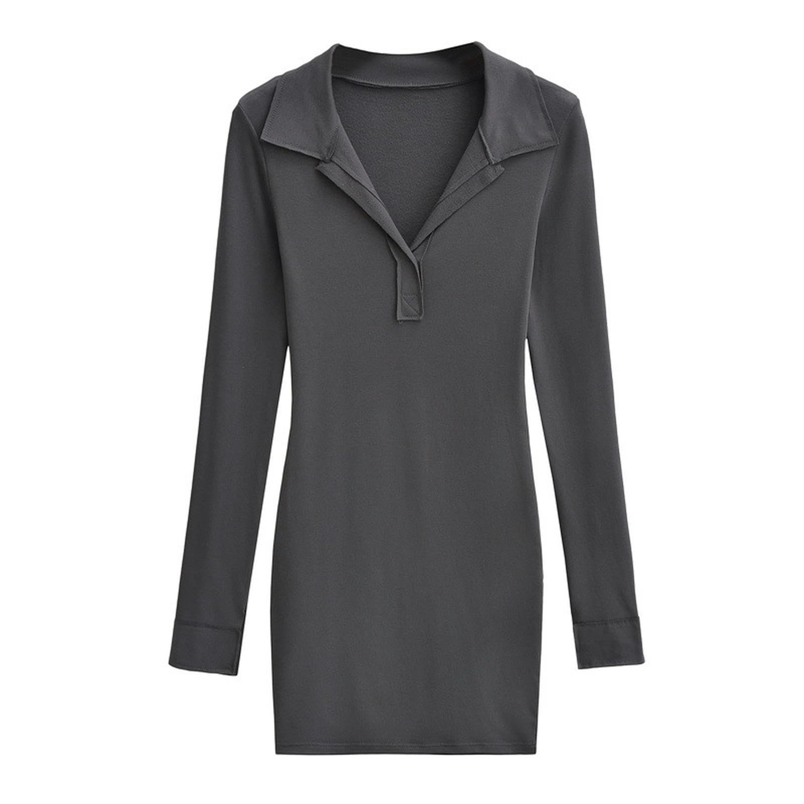 Jupe serrée à revers grise taille S pour un look de printemps élégant et ajusté