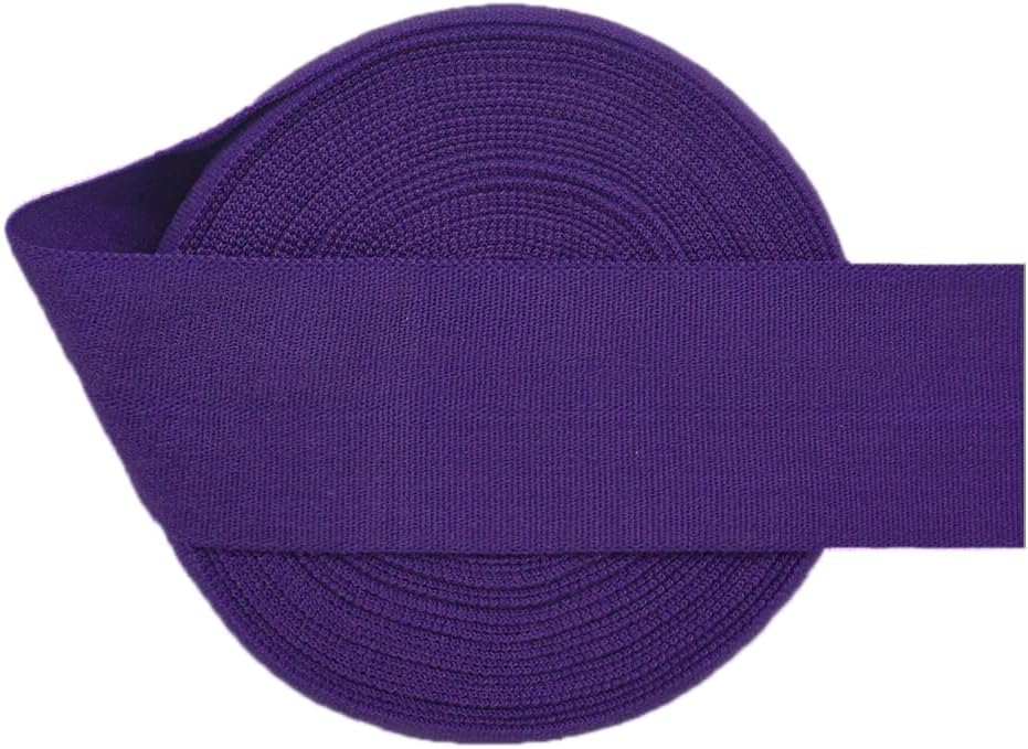 Generic Nine Looms Shiny Fold Over Elastic Band 1 Inch 25mm 5 Yards Foe Spandex Ribbon for Hair Tie Headband Dress DIY Sewing TrimDull Plum Elastic Cord Elastic Rope Knit Elastic Spool (5Y Dull Plum)