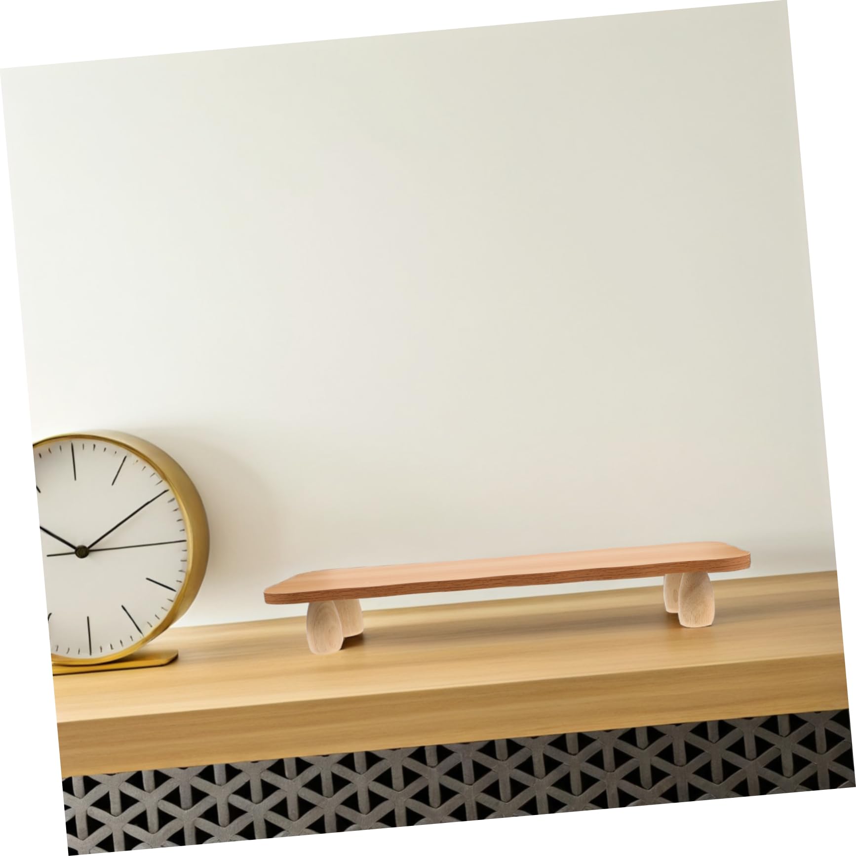 Gadpiparty Supporto Monitor da Scrivania in Legno, Rialzo Ripiano | Ufficio, Stile Minimal Moderno, Organizer per PC e Accessori, Design Sobrio e Pulito