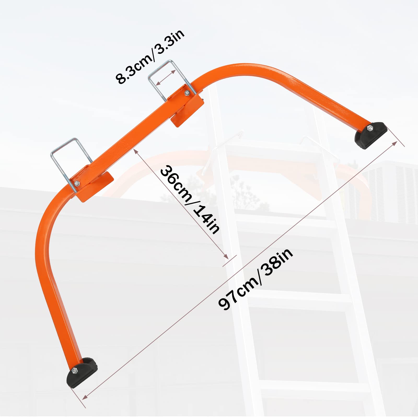 Arrtzan Ladder Standoff, Heavy Duty Steel Ladder standoffs for gutters