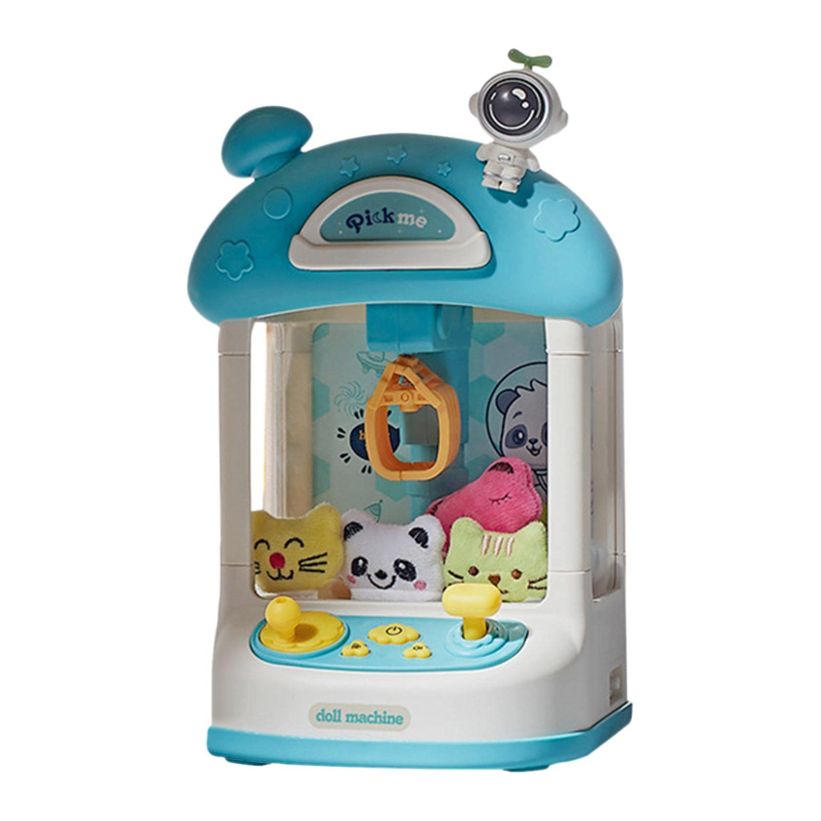 1 Máquina Tragamonedas para Niños Juego Electrónico de Arcade Juguetes Educativos Luces Música Atrapadora Adecuada para Fiestas Reuniones, 20 muñecas Verdes