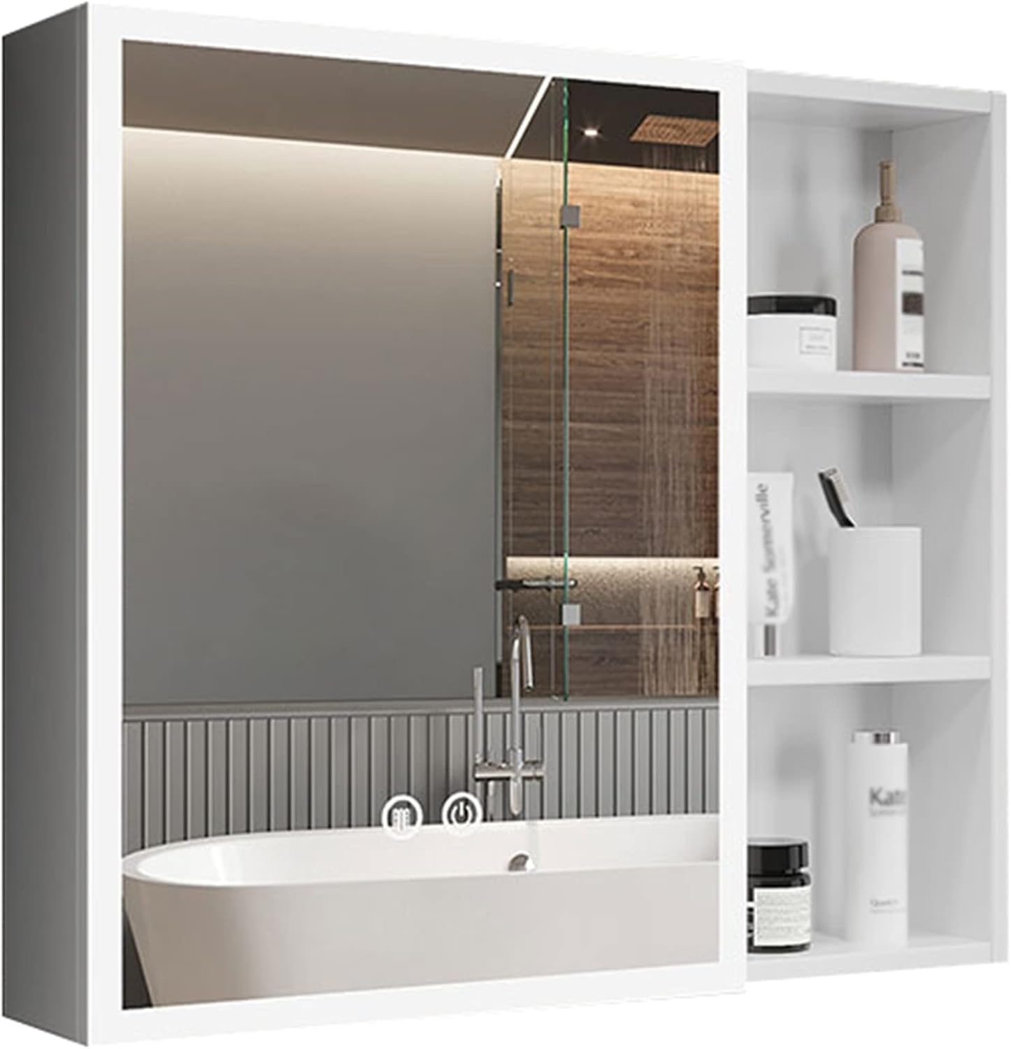 Amazon.com: Bathroom Medicine Cabinet Wall Mounted Mirror Cabinet ...