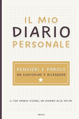 Diario Giallo per Crescita Personale, Obiettivi e Focus: Interno a Quadretti con Riquadro per Abitudini, Strategie e Visualizzazione