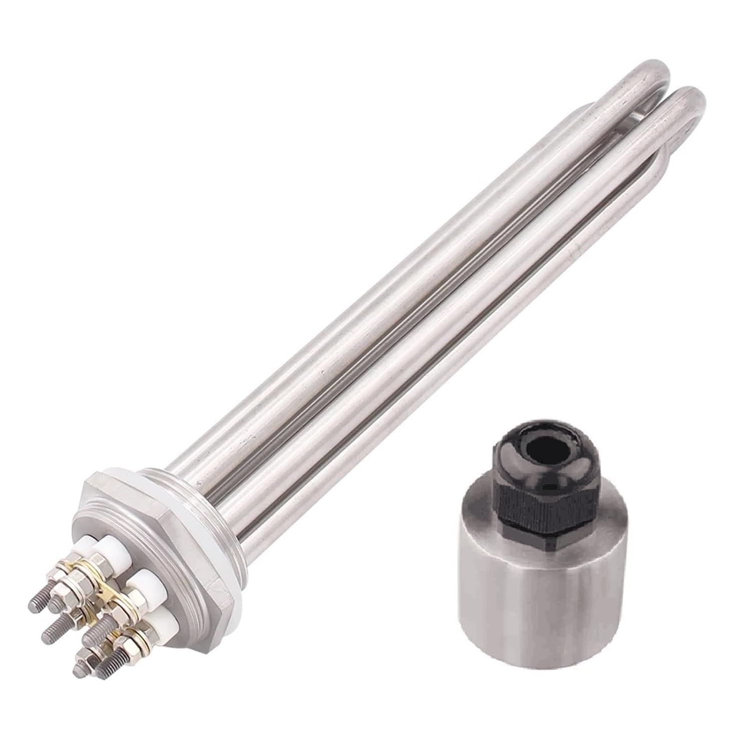Water Heater 220/380v Immersion Heating Element DN32/DN40 Tubular Electric Heater 3KW/4.5KW/6KW/9KW/12KW SUS304