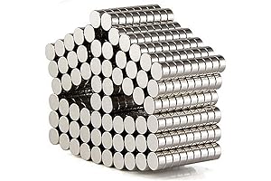 DIYMAG 200PCS Refrigerator Magnets Premium Brushed Nickel Fridge, Office Magnets