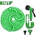 Produktbild VEGKEY Flexibler Gartenschlauch, 22.5m/75FT Flexischlauch Schlauch Dehnbar Wasserschlauch mit 8 Funktionen Spritzpistole Gartenschlauch für Autowäsche,Gartenbewässerung