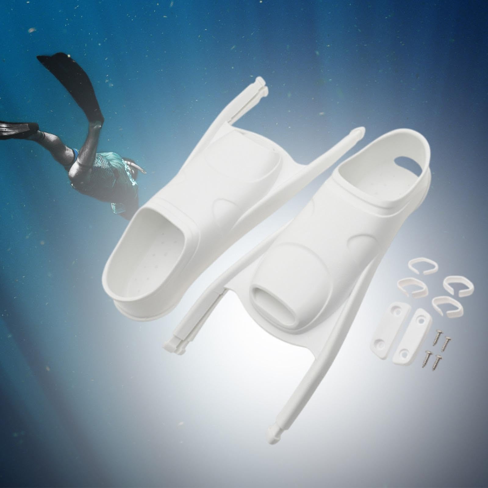 Aletas de Buceo Versátiles para Hombres Y Mujeres Aletas de Esnórquel para Adultos Aletas Cortas de Silicona Aletas de Entrenamiento Acuático Adecuada