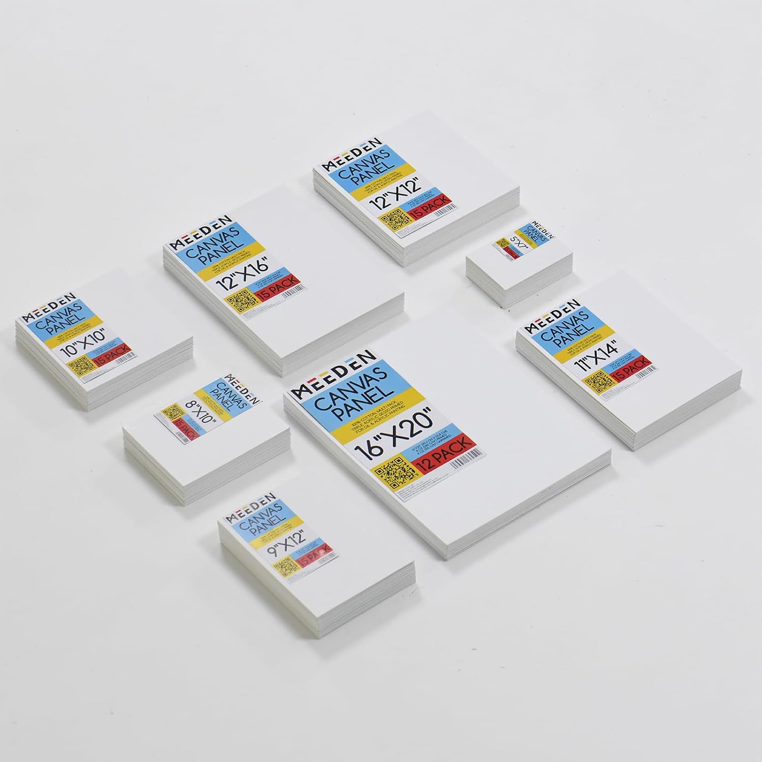 MEEDEN 4-Pack 100% Cotton Canvas Panels - 5x7'' Blank Canvas for Oil & Acrylic Painting, Ready to Paint Art Supplies - Image 7