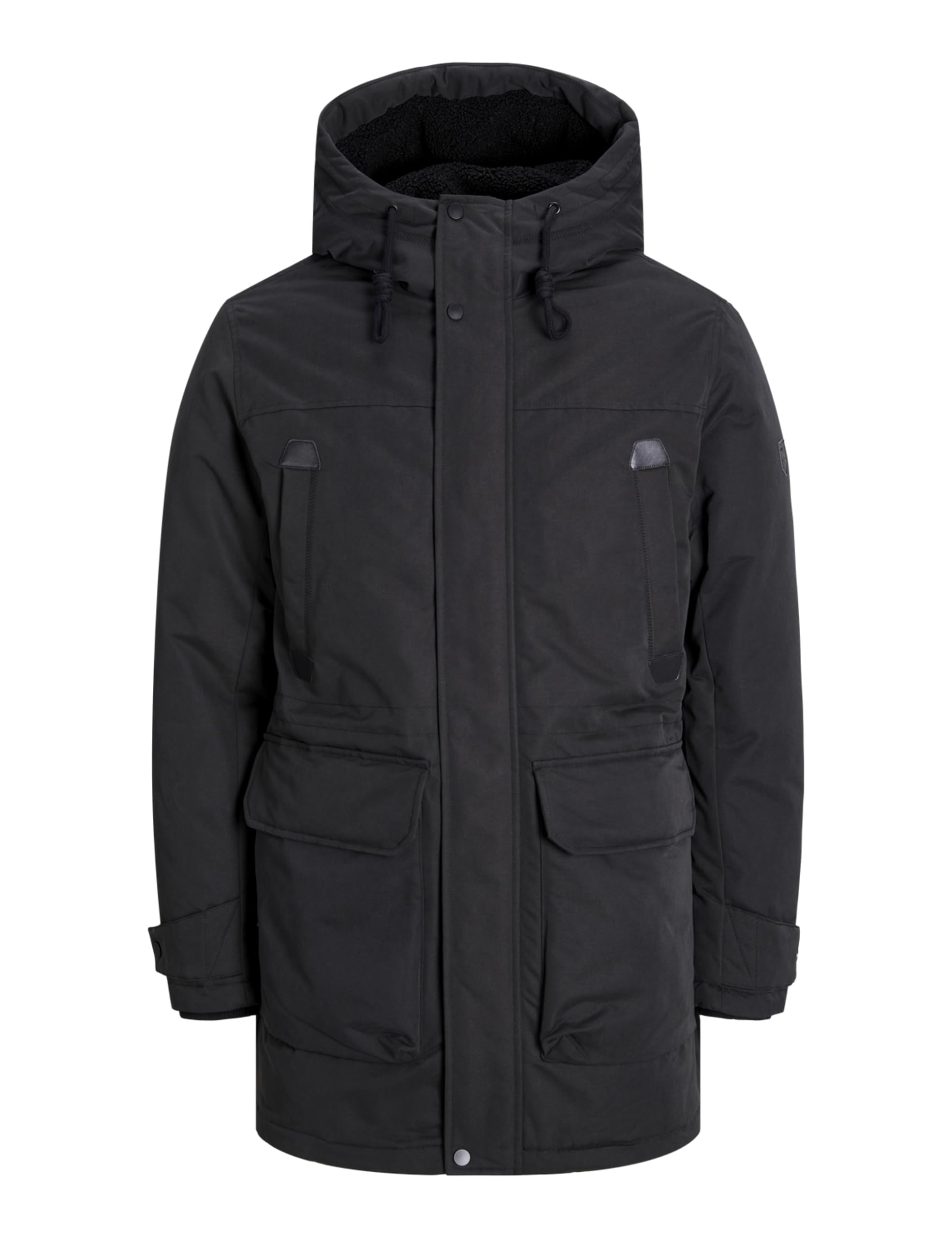 JACK & JONES Men's Jjepolar Parka Sn, Black, S