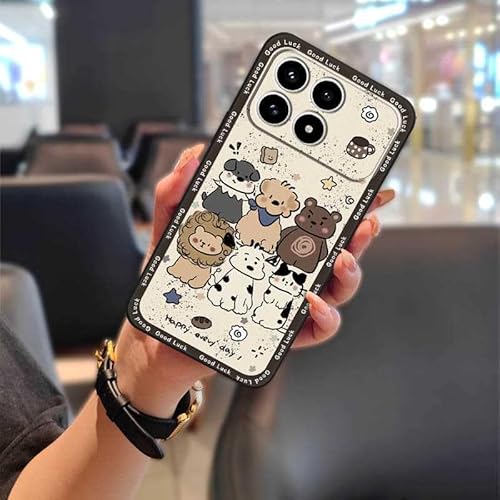 Phone Case Compatible with Redmi K90, Shockproof Full wrap Cute Durable Cartoon Phone Pouch Anti-dust Dirt-resistant Protective 