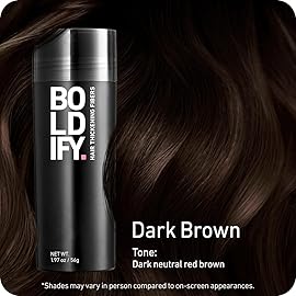 BOLDIFY Hair Fibers (56g) - Fill In Thinning and Fine Hair for an Instantly Fuller, Thicker Look - 14 Shades for Women & Men - Dark Brown