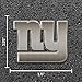 Rico Industries NFL New York Giants Antique Auto Emblem Antique Nickel Auto Emblem for Car/Truck/SUV
