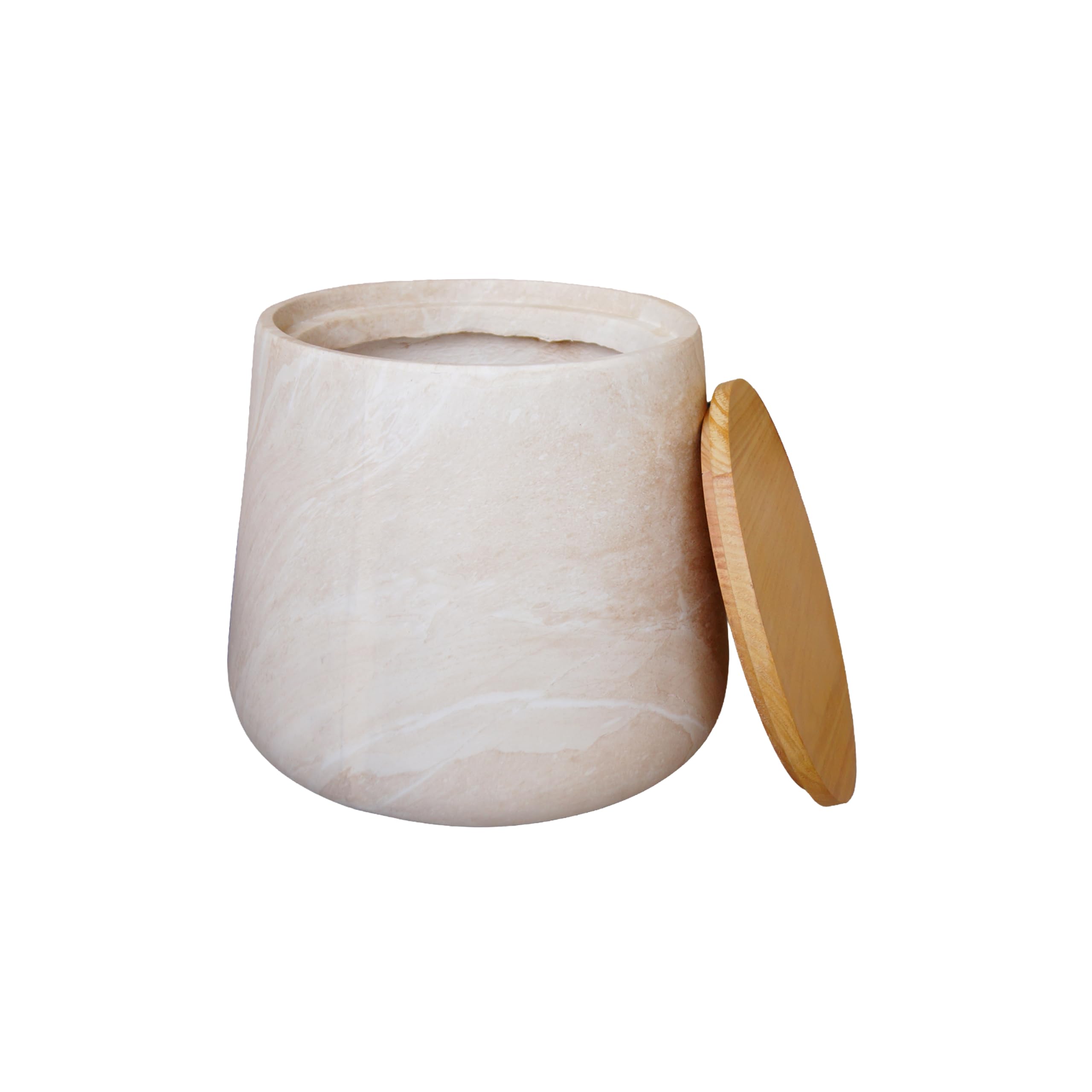 Desser Verona Oval Marble Look Side Table for Indoor & Outdoor Use