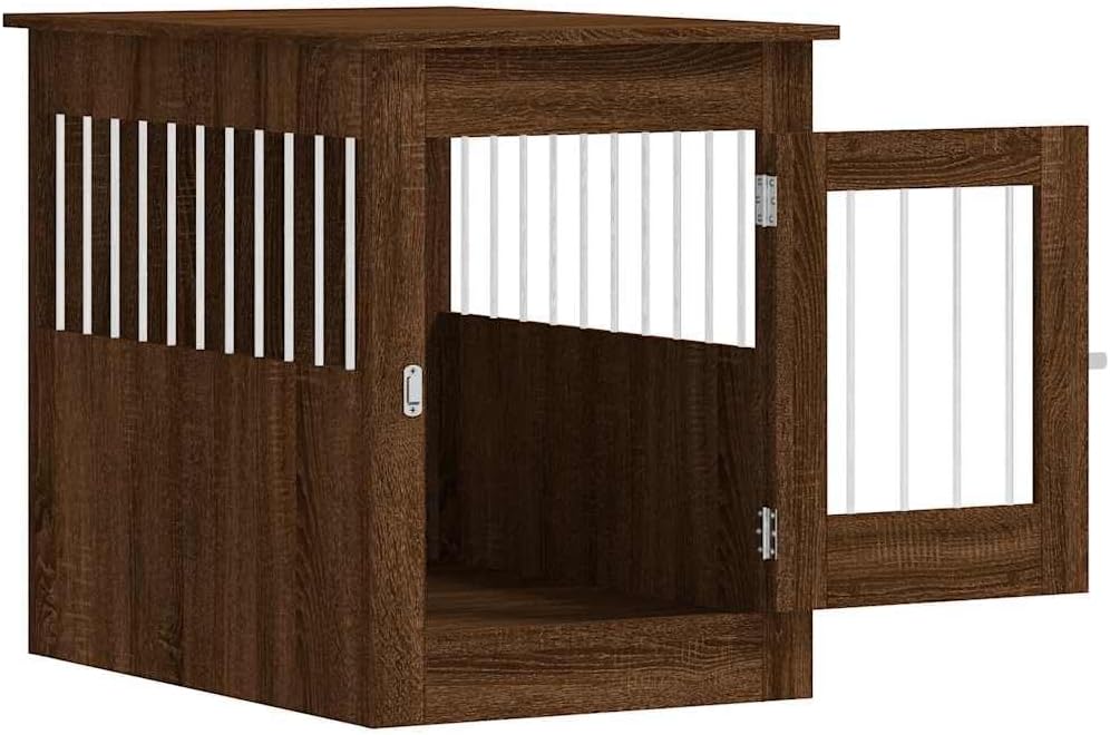 Modern Dog Crate Furniture End Table for Medium Breeds Up to 110 lbs, Durable Engineered Wood with Locking Mechanism, Spacious 21.7x31.5x26.8 Inch Pet Kennel for Living Room
