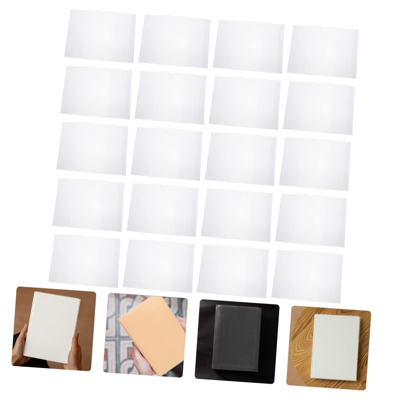 50 Pezzi Copertina Trasparente Per Libri in Pvc Protezione Per Libri Di Testo Per Studenti Durevole Regolabile