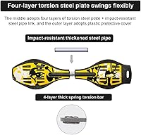 Vista 5 de Rip Stick Skateboard, compacto y ligero Ripstick Deluxe Junior con ruedas iluminadoras y ruedas de 360 grados para más emoción y diversión