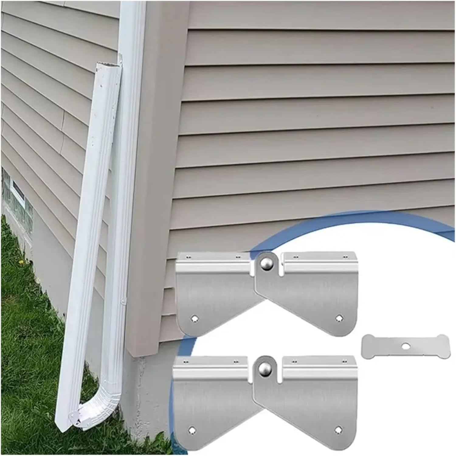 Downspout Hinge Downspout Hinge 20pc Innovative Flip Design Gutter Extension Water-Proof Anti-Slip Flip-Up Durable Compact