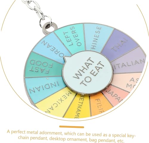 Miniatura 5 de COHEALI 5 piezas de ruleta de decisión decoración de coche, mariposas decorativas para bolso de pared para coche, llavero novedoso, llavero, dijes,