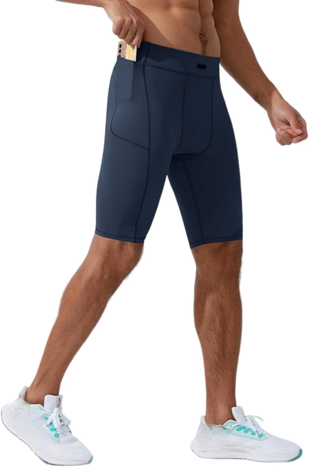 Men's Sports Leggings Stretchy Men's 5-Inch Compression Shorts for Running and Training Workout and Exercise
