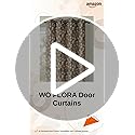 Image of Curtain for Door 7 feet Set of 3 Living Room Window Curtains | Premium Curtain Panel | Brown Color Curtain 7 ft