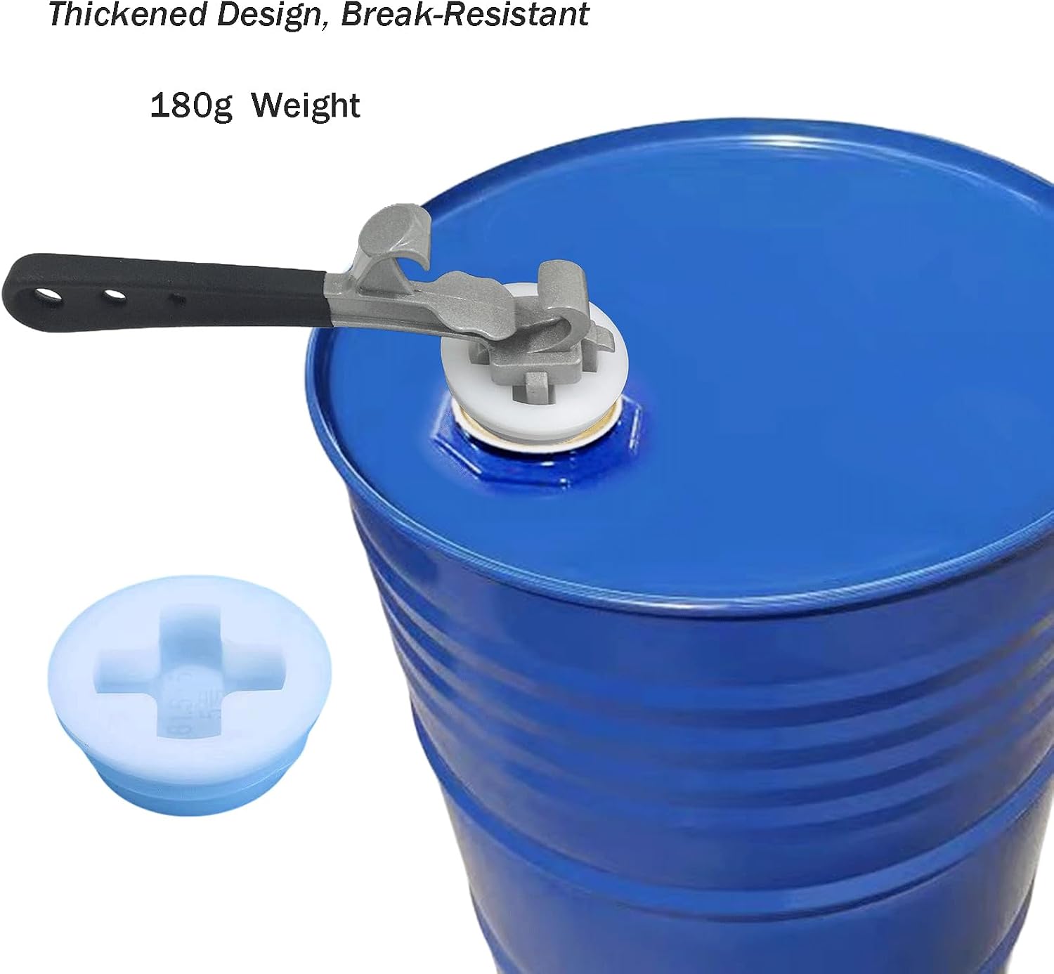 Bung Wrench for 55 Gallon Drums and 5 Gallon Buckets, Durable Drum Wrench and Bucket Opener Tool